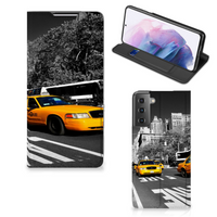 Samsung Galaxy S21 Plus Book Cover New York Taxi