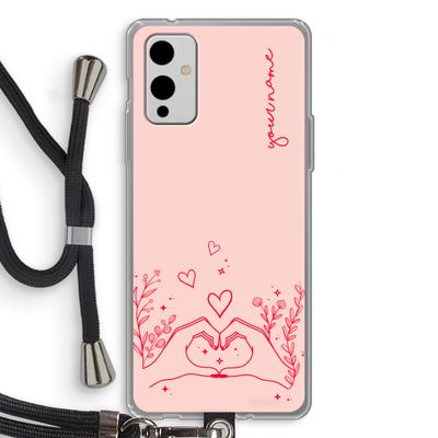 Love is in the air: OnePlus 9 Transparant Hoesje met koord