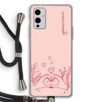 Love is in the air: OnePlus 9 Transparant Hoesje met koord
