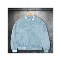 Men's Red Varsity Bomber Jacket - Waterproof Winter Baseball Coat Sky Blue / XXXL