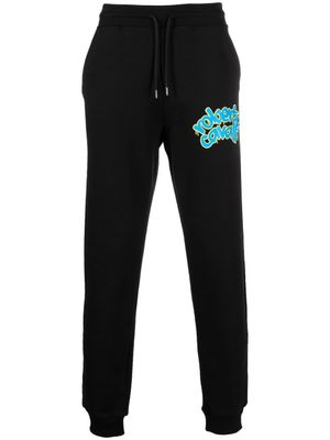 Roberto Cavalli pantalon de jogging à logo graffiti - Noir
