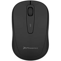 Draadloze optische muis Phoenix M250 Zwart (1 Stuks)