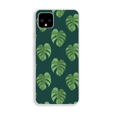 Monstera leaves: Pixel 4 XL Transparant Hoesje