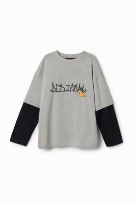 T-shirt met dubbele mouwen Looney Tunes - BLACK - 11/12