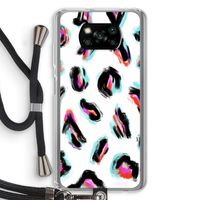Cheetah color: Xiaomi Poco X3 NFC Transparant Hoesje met koord Cheetah color: Xiaomi Poco X3 NFC Transparant Hoesje met koord