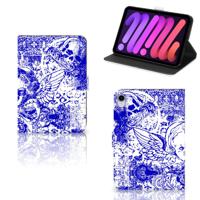 Tablettasje iPad Mini 6 (2021) Angel Skull Blauw