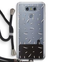 Hipster stripes: LG G6 Transparant Hoesje met koord