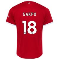 Nike Liverpool Gakpo 18 Thuisshirt 2023-2024 Kids - thumbnail