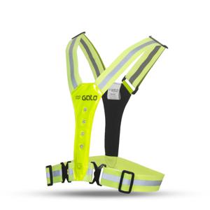 Outwet Kids led safer vest neon yellow kids size