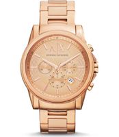 Horlogeband Armani Exchange AX2502 Roestvrij staal (RVS) Rosé 22mm - thumbnail