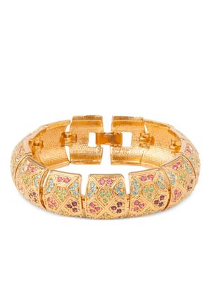 Susan Caplan Vintage bracelet serti de cristaux Swarovski (années 1980) - Or