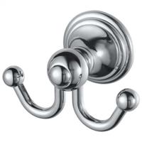 Handdoekhaak Haceka Allure | Wandmontage | Dubbel haaks | RVS | Rond | Chroom