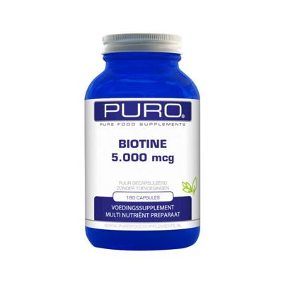 Puro Biotine 5000mcg 180Capsules Puro Biotine 5000mcg 180Capsules