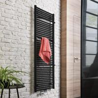 Handdoekradiator HSK Line Plus| 60x177.5 cm | CV en/of electrische werking | Mat zwart