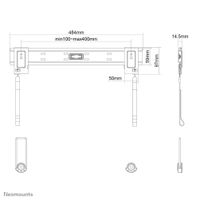 Neomounts PLASMA-W840 TV-beugel 58,4 cm (23) - 132,1 cm (52) Vast - thumbnail