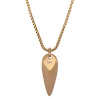 AZE Jewels Ketting Necklace Triangle Dore - thumbnail