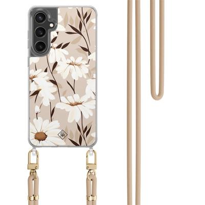 Samsung Galaxy S24 FE hoesje met beige koord - In bloom
