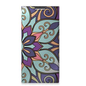 Samsung Galaxy S22 Ultra Smart Cover Purple Flower