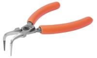 Bahco Precisiepunttang | compact | 90° afgebogen punt | oranje PVC-handgrepen | 125 mm - C3790