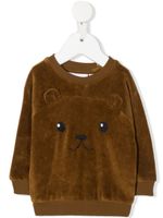 Molo pull en coton biologique à motif teddy - Marron