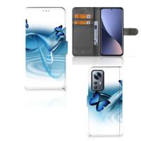 Xiaomi 12 Pro | Telefoonhoesje | Met pasjeshouder | Vlinders