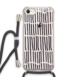 Moroccan stripes: iPhone 8 Transparant Hoesje met koord