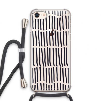 Moroccan stripes: iPhone 8 Transparant Hoesje met koord