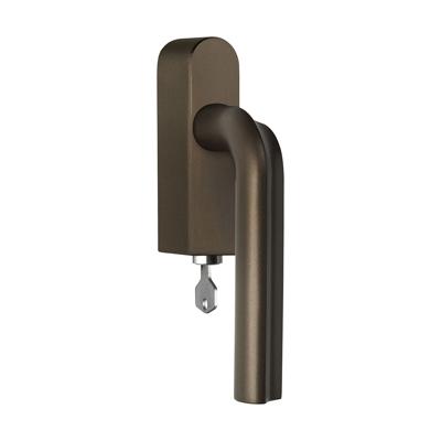 Formani DR100-DKLOCK-O draaikiepgarnituur afsluitbaar brons linksdraaiend