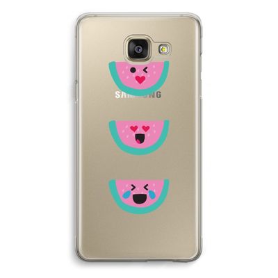 Smiley watermeloen: Samsung Galaxy A5 (2016) Transparant Hoesje