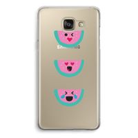 Smiley watermeloen: Samsung Galaxy A5 (2016) Transparant Hoesje