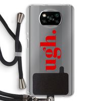 Ugh: Xiaomi Poco X3 NFC Transparant Hoesje met koord
