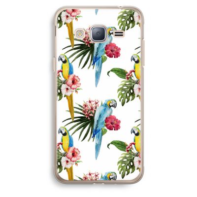 Kleurrijke papegaaien: Samsung Galaxy J3 (2016) Transparant Hoesje