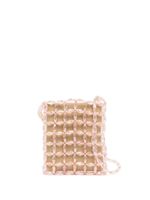 0711 sac porté épaule Liv à ornements de perles - Rose