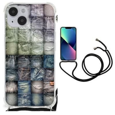 Anti Shock Bumper Case iPhone 14 Plus Spijkerbroeken