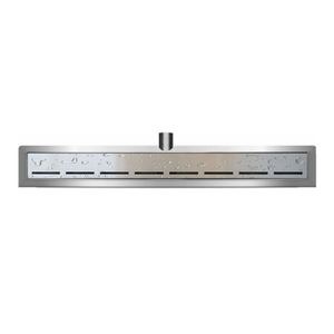 Rooster type 4 voor douchegoot Wiesbaden 3e Generatie | 50 cm | RVS