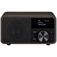 Sangean Genuine Mini DDR-7 Radio DAB+, VHF (FM) AUX, Bluetooth Donkerbruin