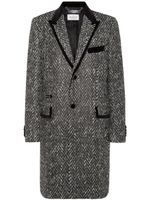 Philipp Plein blazer boutonné à motif de chevrons - Gris - thumbnail