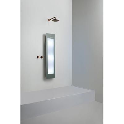 Sunshower Round Medium Plus infrarood + UV licht opbouw incl. Wandbeugel 140x33x12cm Organic Grey M0600-M0103-SML0700