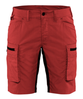 Blåkläder Dames Service Short met stretch 71491845 | Rood/Zwart | Maat 34 - 7330509586761