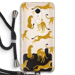 Luipaard: Xiaomi Redmi 5 Transparant Hoesje met koord
