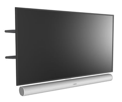 CavusDraaibare muurbeugel met Sonos ARC frame Audio muurbeugel Wit