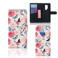 OnePlus 8 Pro Hoesje Butterfly Roses - thumbnail