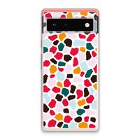 Colored Giraffe: Google Pixel 6 Transparant Hoesje