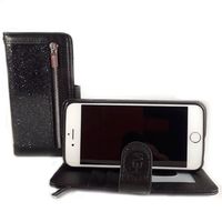 HEM Apple iPhone 12 Pro Max - Magic Glitter Antique Black - Leren Rits Portemonnee Telefoonhoesje - thumbnail