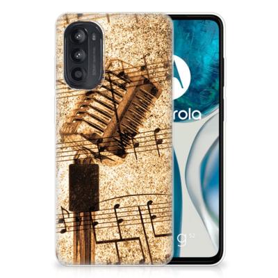 Motorola Moto G52/G82 | Siliconen hoesje | met foto Bladmuziek