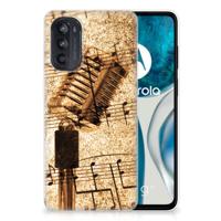 Motorola Moto G52/G82 | Siliconen hoesje | met foto Bladmuziek