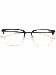 Masunaga lunettes de vue à monture carrée - Noir