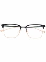 Masunaga lunettes de vue à monture carrée - Noir