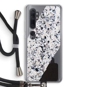 Gespikkelde marmer: Xiaomi Mi Note 10 Transparant Hoesje met koord
