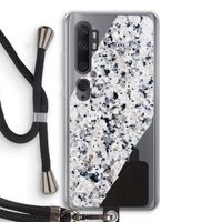 Gespikkelde marmer: Xiaomi Mi Note 10 Transparant Hoesje met koord